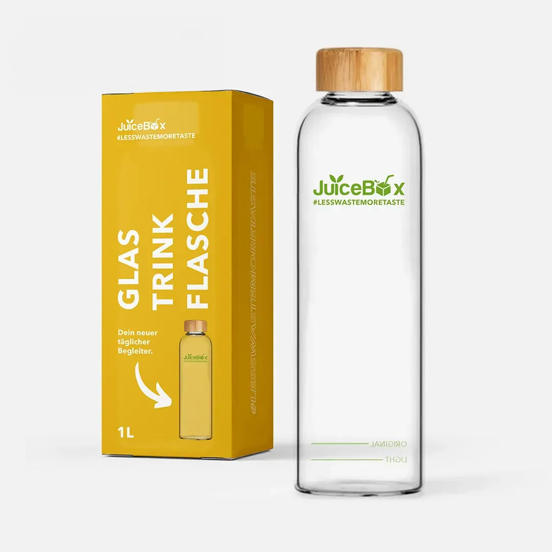 JuiceBox™ Glastrinkflasche│1 Liter